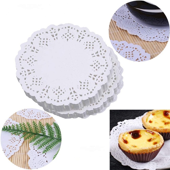 Hartie rotunda, pentru mese, nunta, petreceri (pachet de 150) 5,5 inchi