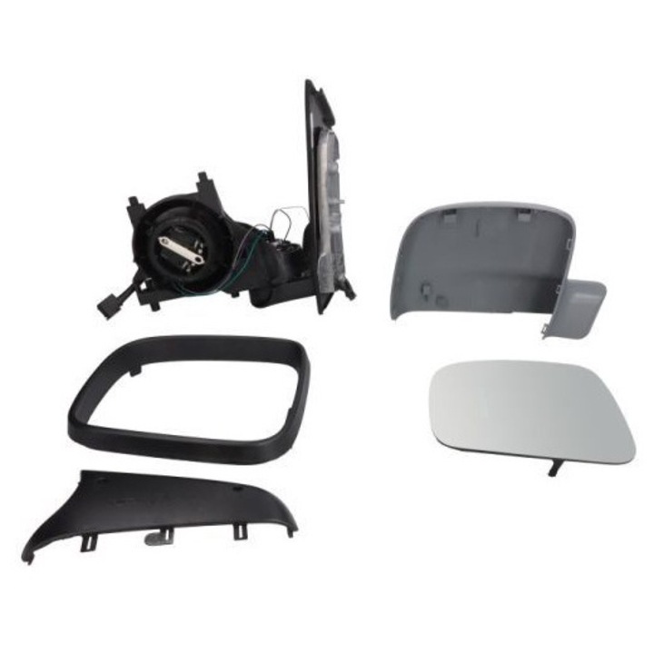 Külső tükör BLIC 4047M07 kompatibilis VW TRANSPORTER T5 platform / alváz (7JD, 7JE, 7JL, 7JY, 7JZ, 7FD, 2003–2016