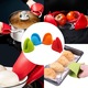 Set 4 perechi manusi mini cuptor, silicon, multicolor, marime universala