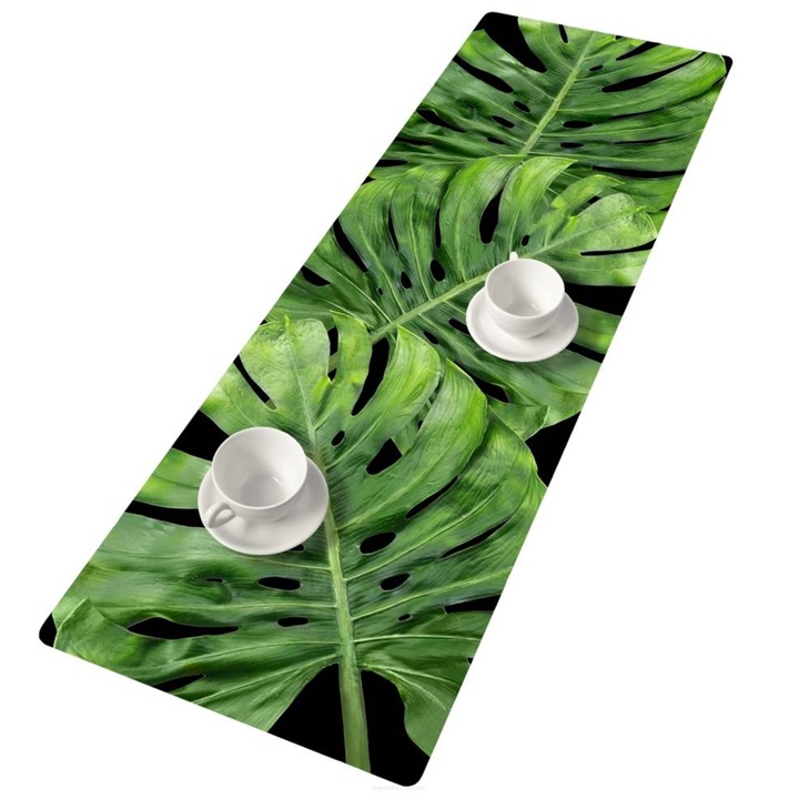 Traversa pentru masa Bertoni Galapagos Night, 115 x 40 cm, verde