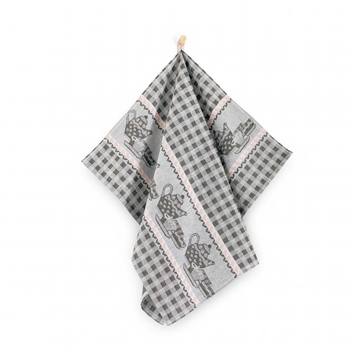 Prosoape, 50x70cm, brun, set de 2, design modern