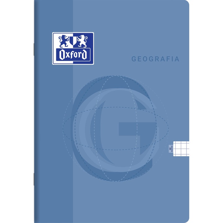 A5-ös füzet 60 lapos, Tres, Földrajz, keménytáblás, kék színű