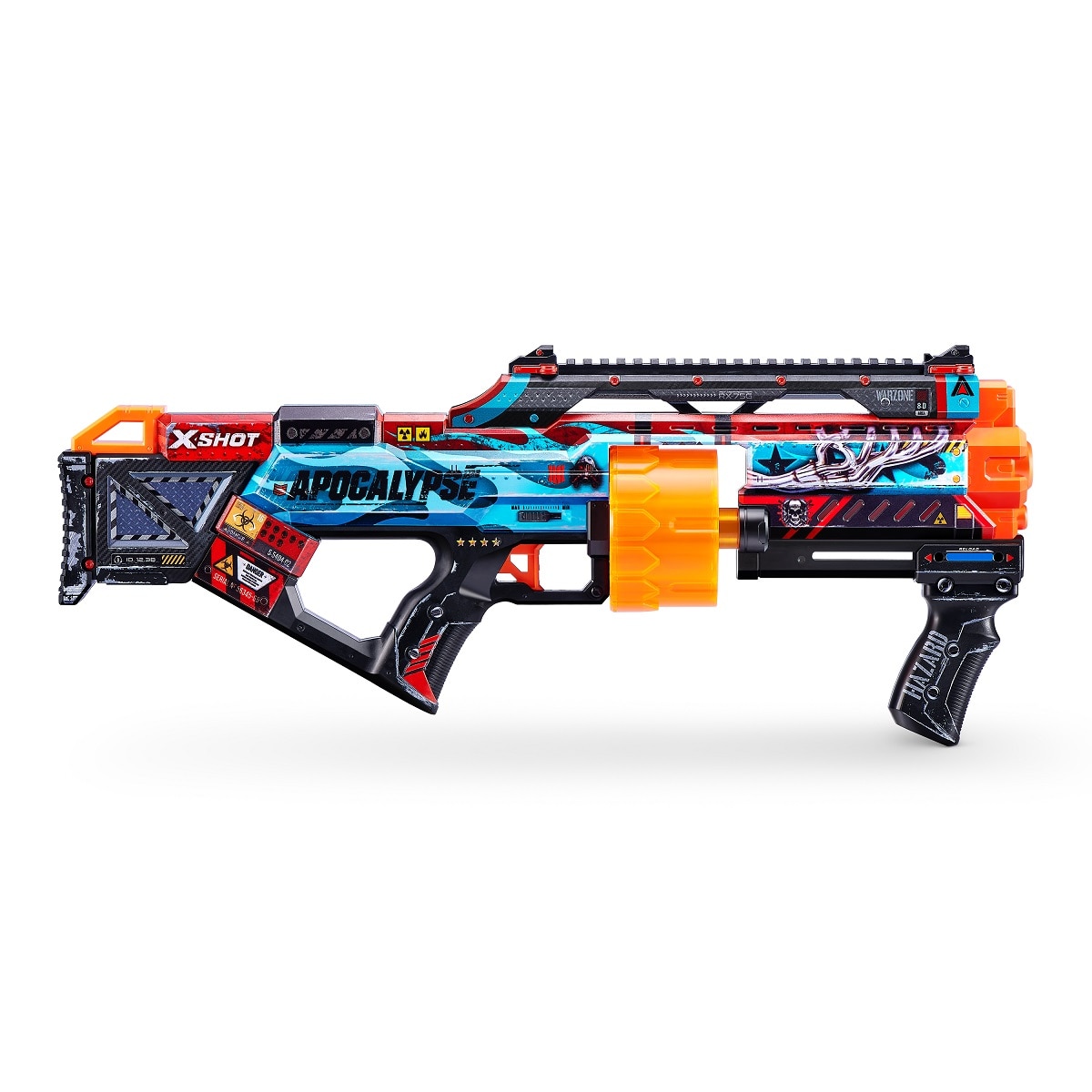 Pistol de jucarie ZURU X-SHOT Skins, 16 sageti, multicolor - eMAG.ro