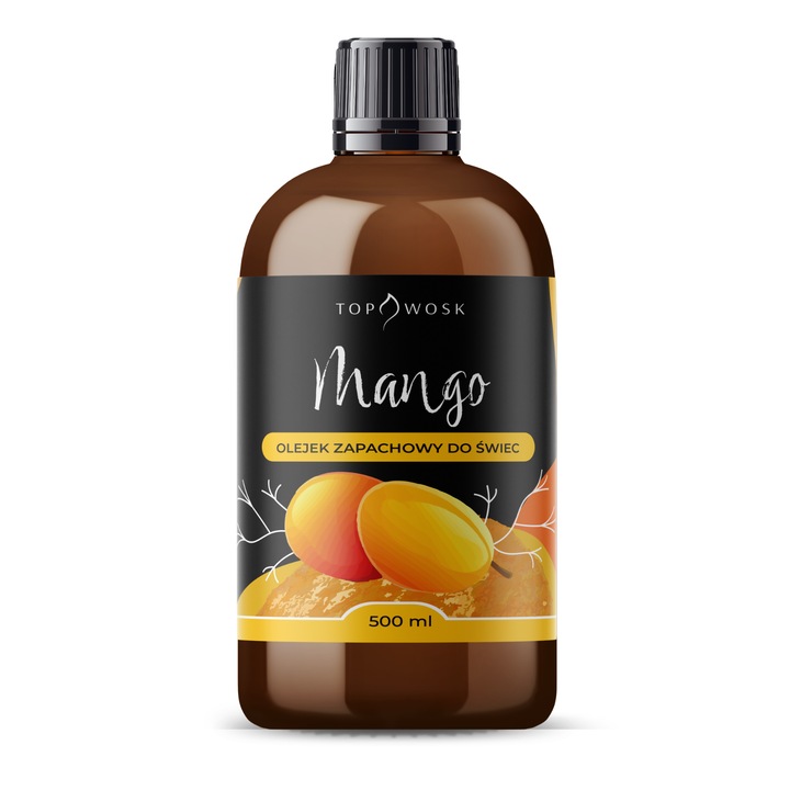 Ceara parfumata pentru lumanari, TopWosk, Mango, 500ml, aroma tropicala, set