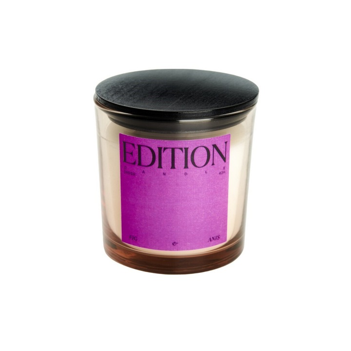 Ароматизирана свещ b3, смокиня и анасон, 340g, бежова, 10x10.5cm