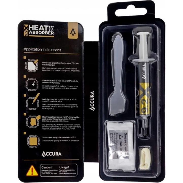 Pasta termoconductoare Accura Heat Absorber, 11, 2g, gri