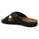 Slapi barbati, INBLU, GV-01I, piele naturala, maro inchis, 45 EU