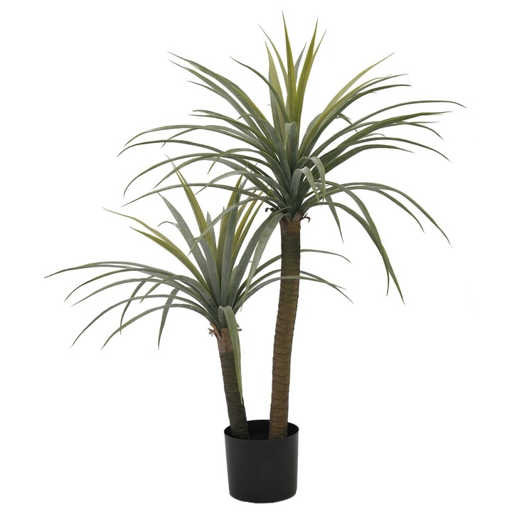 Planta artficiala verde in ghiveci Dracena 95x80x110 cm