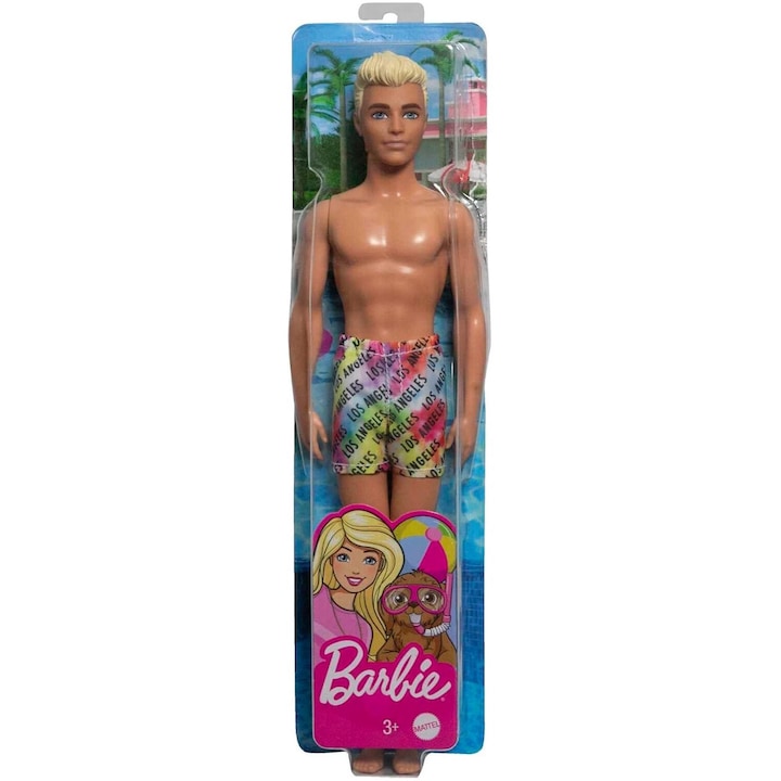 Кукла, Mattel, Барби, Кен на плажа, 30 см, +3г