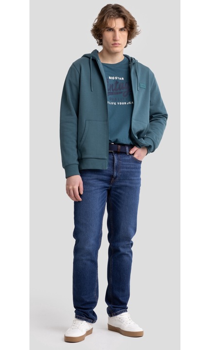 Тениска с лого и щампа Gralis, Уголемена