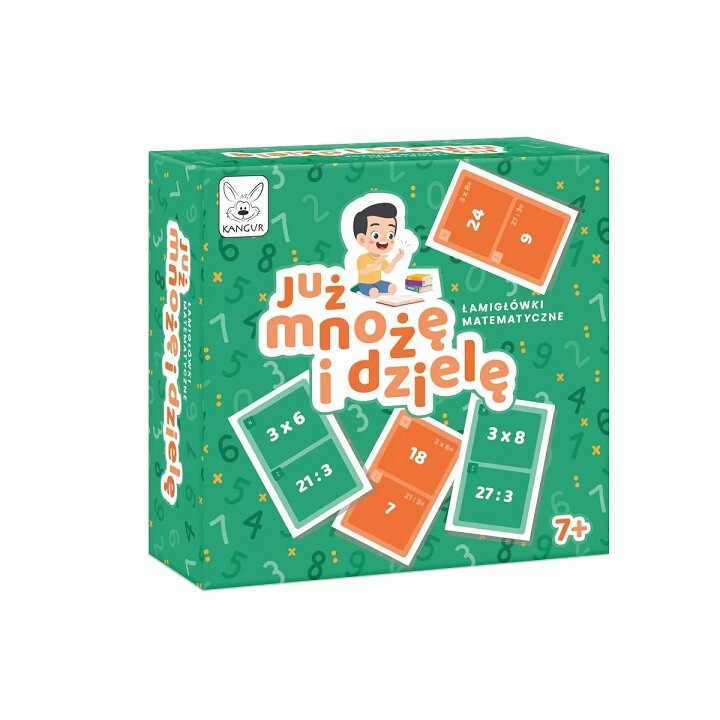 Joc de societate, Deja stiu sa inmultesc, 36 carti, 72 operatiuni matematice, multicolor