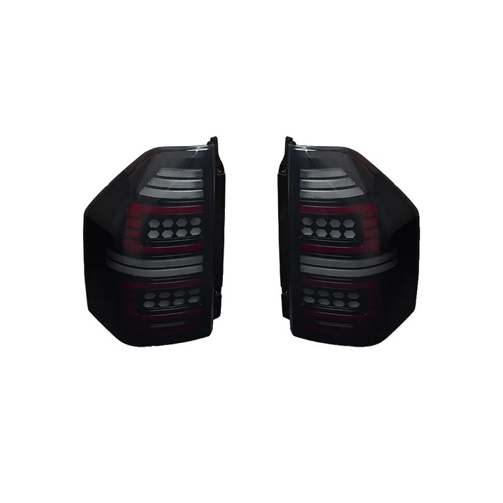 Lampi spate pentru Mitsubishi Pajero V73/V75/V77/V87, design fumuriu, material PP, 12V
