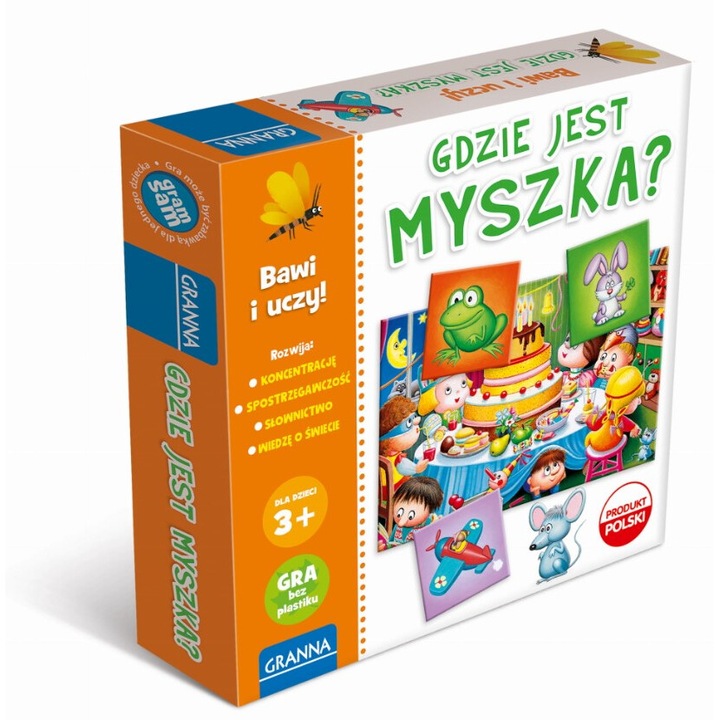 Granna gyerekjáték, egérkereső, 2-4 játékos, +3 év