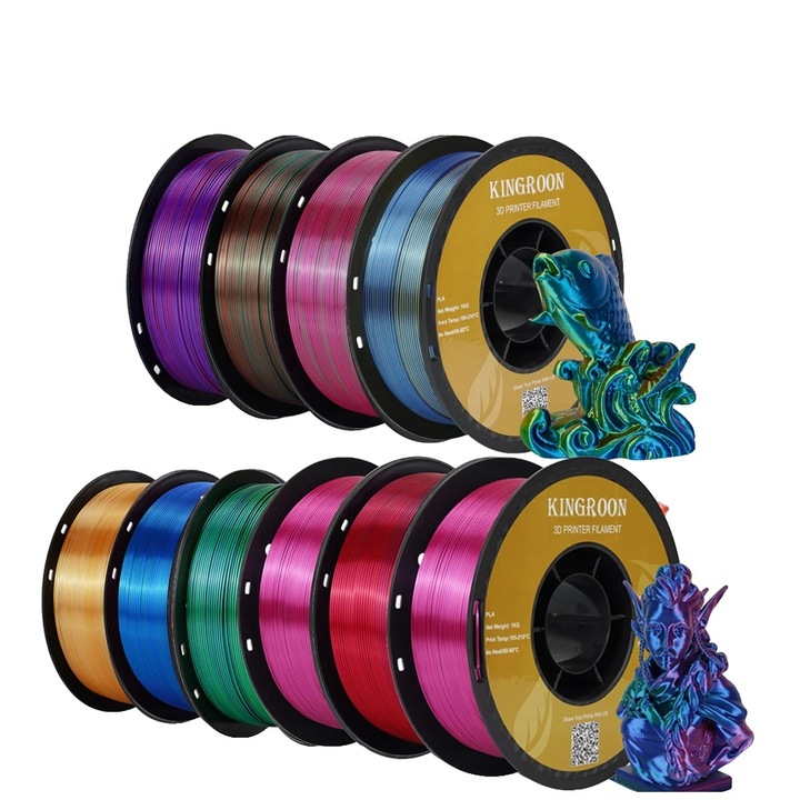 Filament 3D PLA/Silk, 1.75mm, 10kg, multicolor