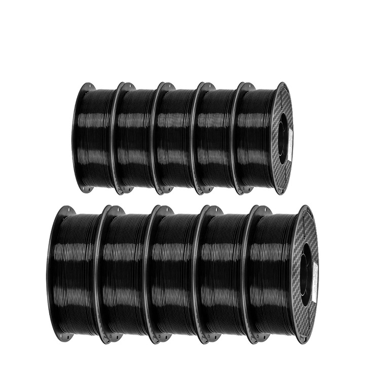 Filament 3D, 10KG PETG, 1.75mm, negru