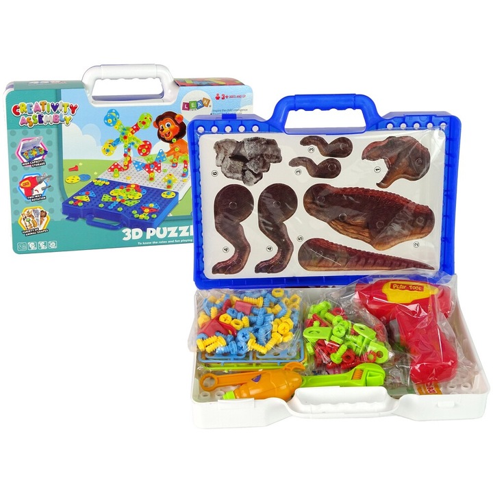3D конструктор Lean Toys, многоцветен, 30x6x23см
