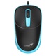 Мишка Genius DX-123 USB, оптична, кабел, черен/син, 31010033405