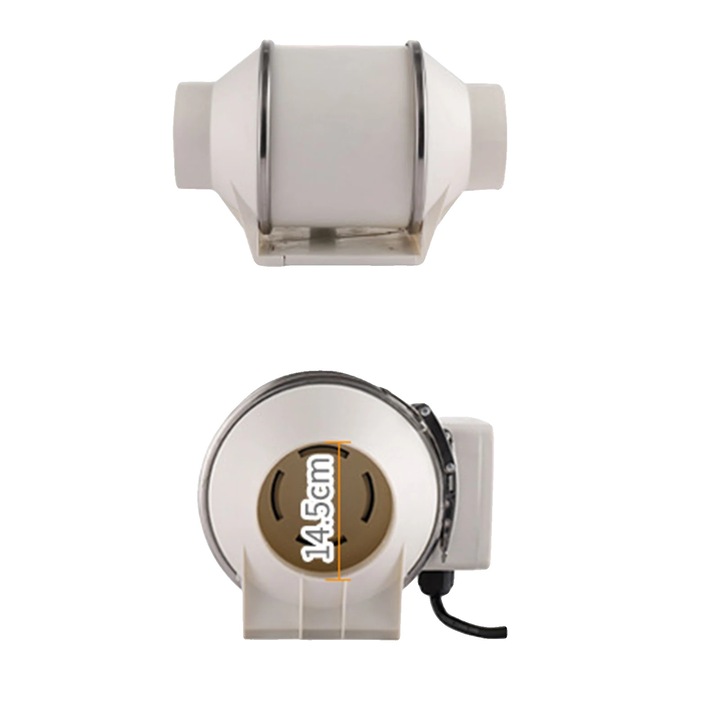 Ventilator de evacuare, 75W, 540m/h, 38dB, alb, 31x20x22cm