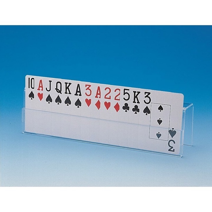Поставка за карти за игра PCH007, SUNDO, прозрачна, пластмаса