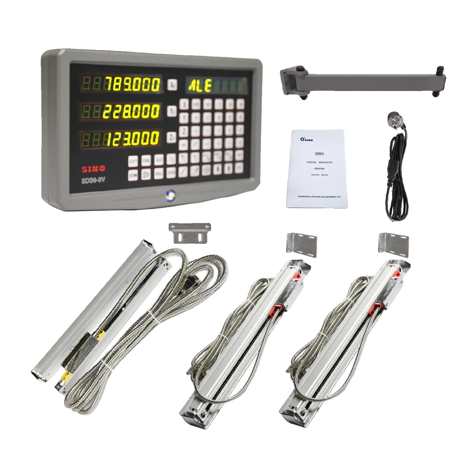 Sistem de citire digitala SINO SDS6-3V DRO, set cu 1 encoder KA500