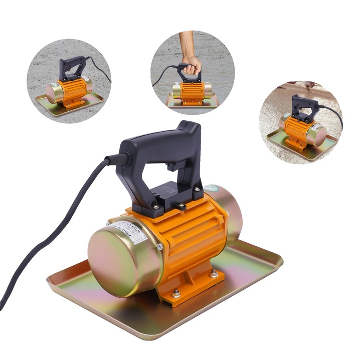 Elektromos betonvibrátor, teljesítmény 250 W, vibrációs erő 200 kg, hordozható kialakítás