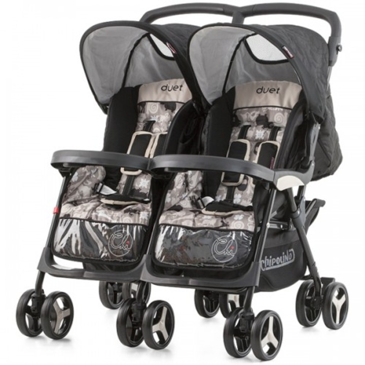 Carucior Chipolino Gemeni Duet, Caviar