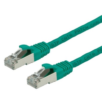 Cablu retea SFTP Cat.6 verde, LSOH, 10m, Value 21.99.1283 Cablu retea SFTP Cat.6 verde, LSOH, 10m, Value 21.99.1283