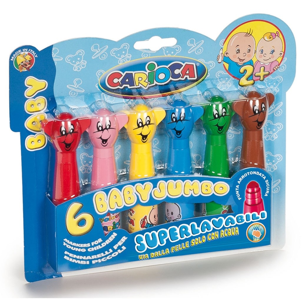 Set carioci Carioca Baby Jumbo, 6 culori