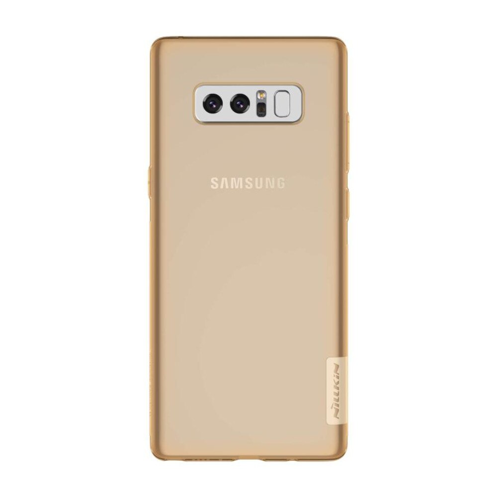 Husa din silicon Nillkin pentru Samsung Galaxy Note 8, auriu transparent