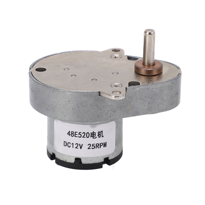 Motor cu angrenaj DC 25 RPM, Enforose, Tip pere Arbore excentric Motor cu angrenaj robust de reducere a vitezei DC12V