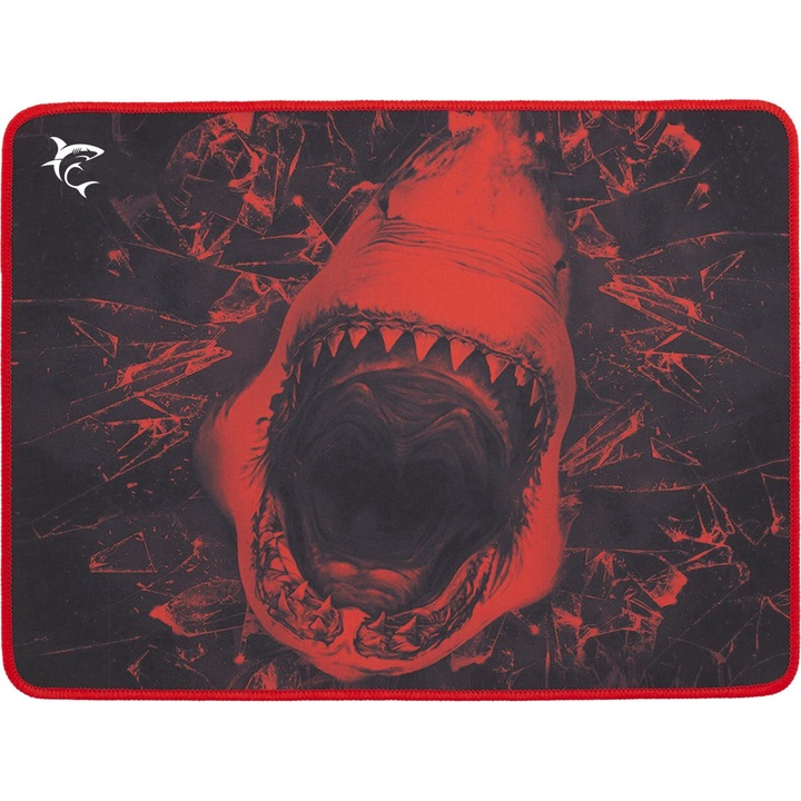 Подложка за мишка White Shark SKYWALKER M, Черен/червен