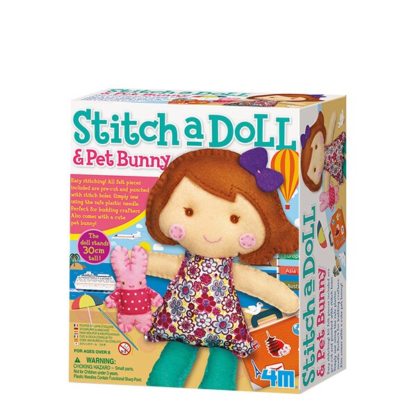 Set creatie 4M, papusa si iepuras