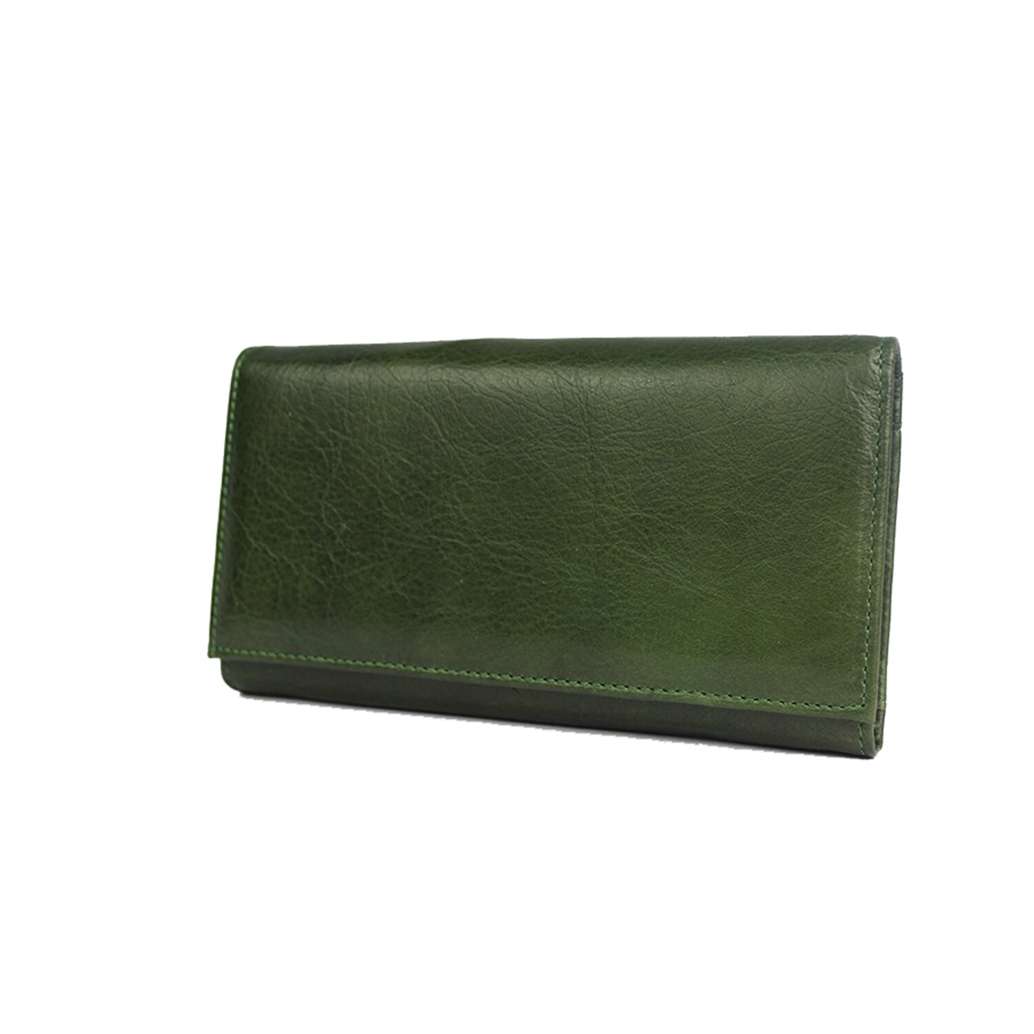 Portofel dama din piele naturala J016 Green, Hassion