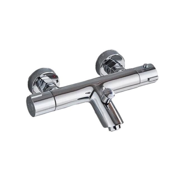 Termosztatikus szaniter csaptelep, tartós, kettős vezérlésű, krómozott