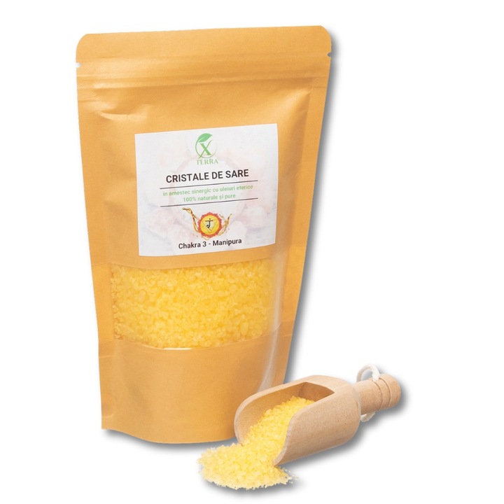 Sare de mare, XTERRA, cristale infuzate cu uleiuri esentiale, 350 gr