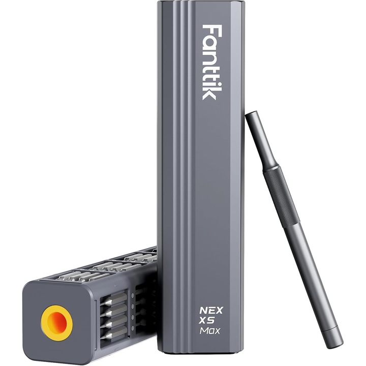 Fanttik X5 Max Прецизна отвертка 50 в 1 Магнитни накрайници Изскачащ магнитен калъф Въртене на 360° Противоплъзгащ се 5/32" шестостен инструмент за ремонт на телефон, камера, лаптоп, часовник