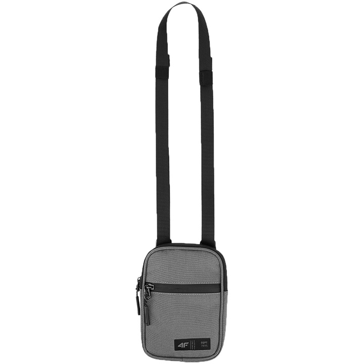 Sporttáska, 4F, 17x12x2cm, szürke, állítható pánttal