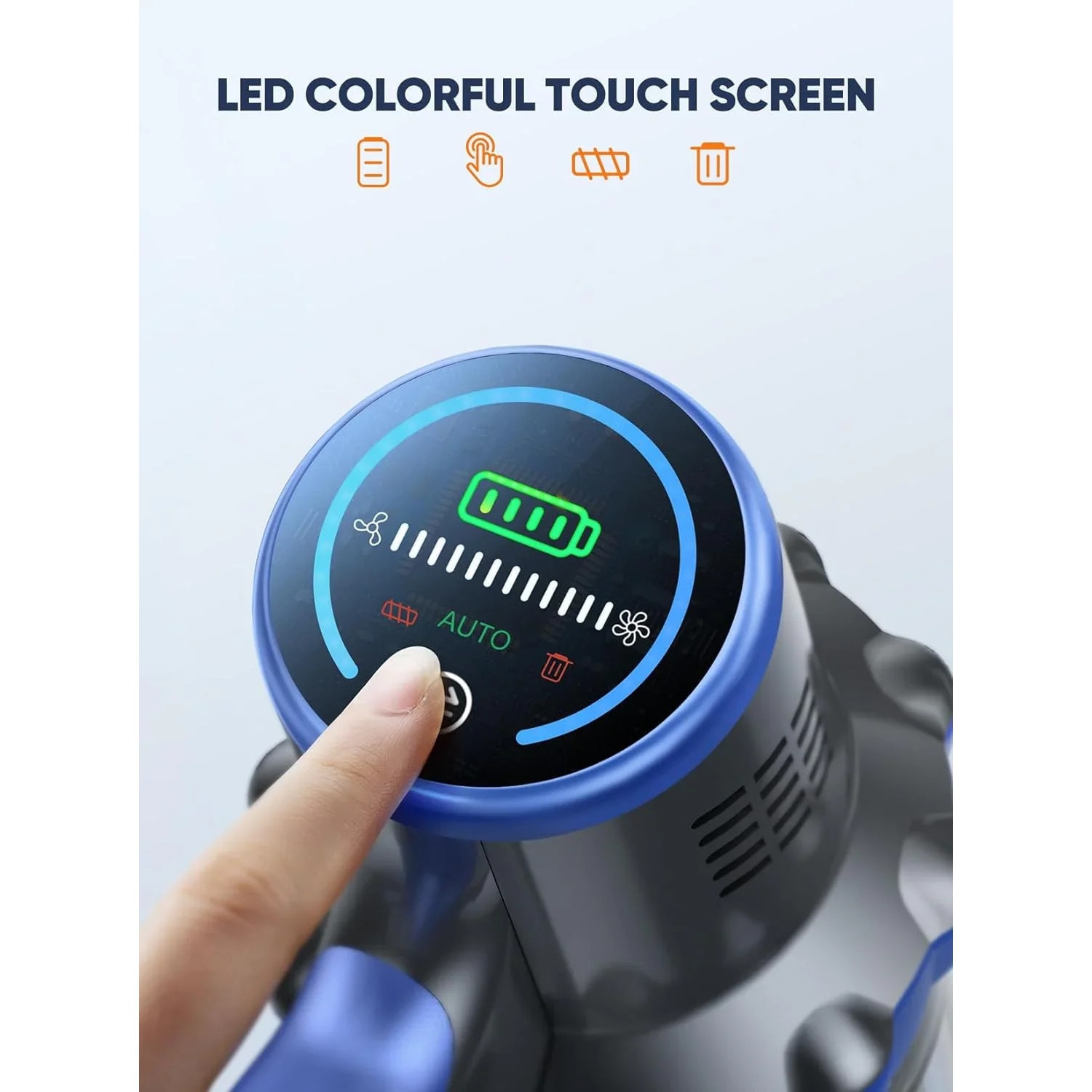 Aspirator portabil fara fir Buture, filtrare HEPA, capacitate praf 1-2L, 270x250x113mm