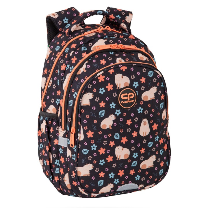 Ученическа раница CoolPack, Jerry Capybara, 28 x 39 x 15 cm, Многоцветен