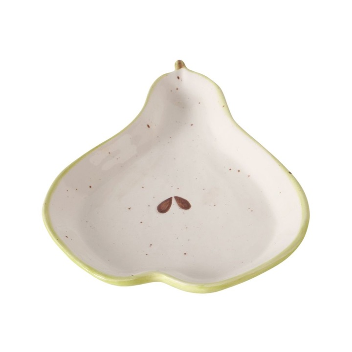 Platou de servire 19 x 14 cm din ceramica, forma para, Birne Boltze