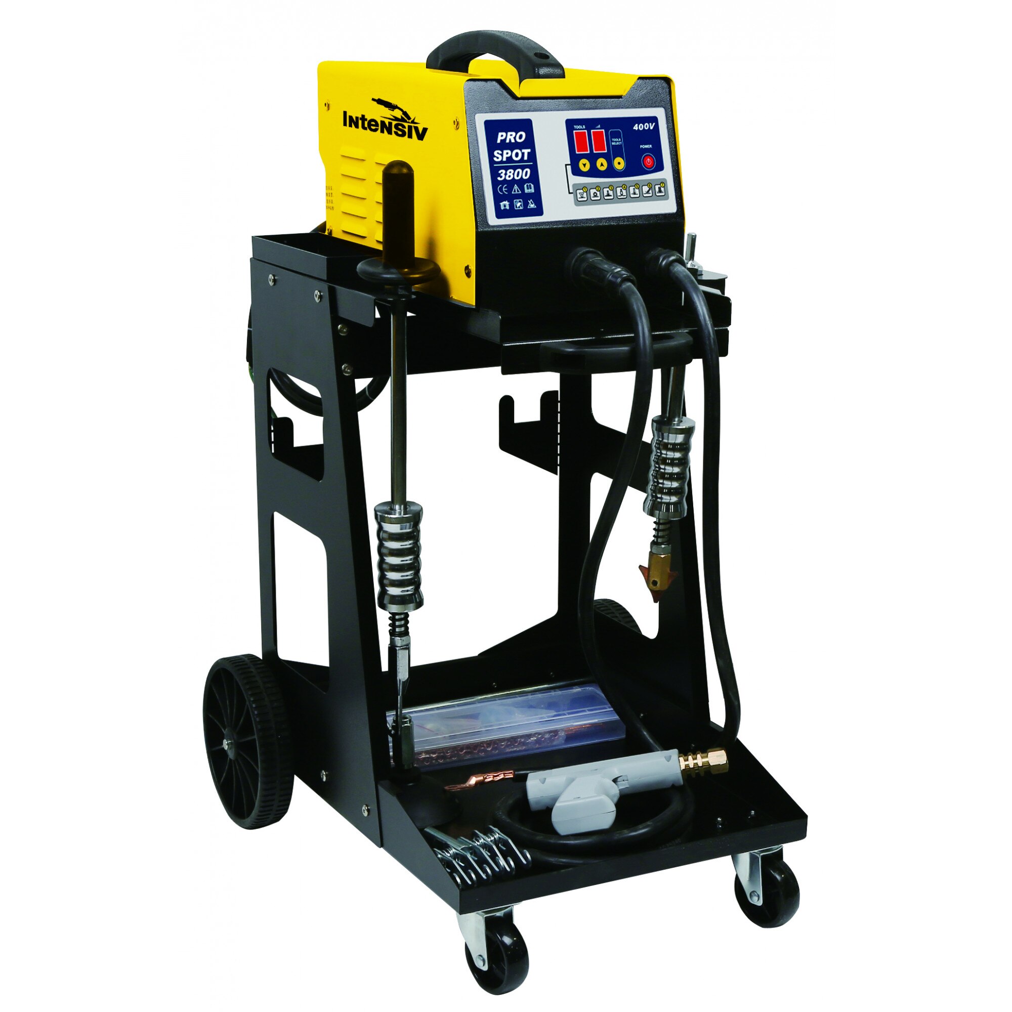 Aparat tinichigerie auto, 22 componente, PRO SPOT 3800 Intensiv, Sistem standard, 380V, 3800A maxim