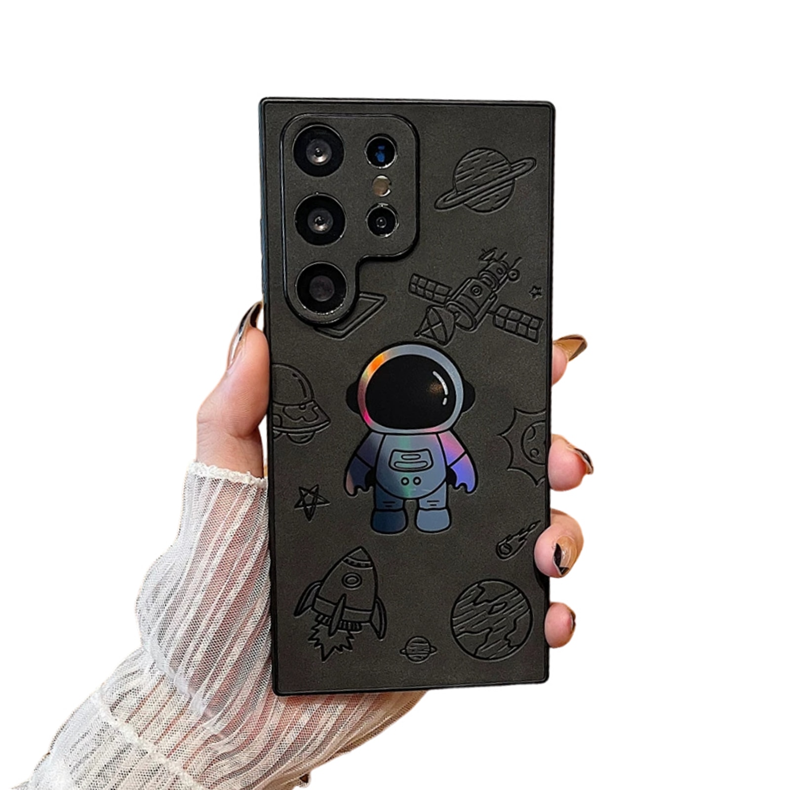 Husa protectie telefon, TREXORA, Silicon, Pentru Samsung Galaxy S25 Ultra, Negru