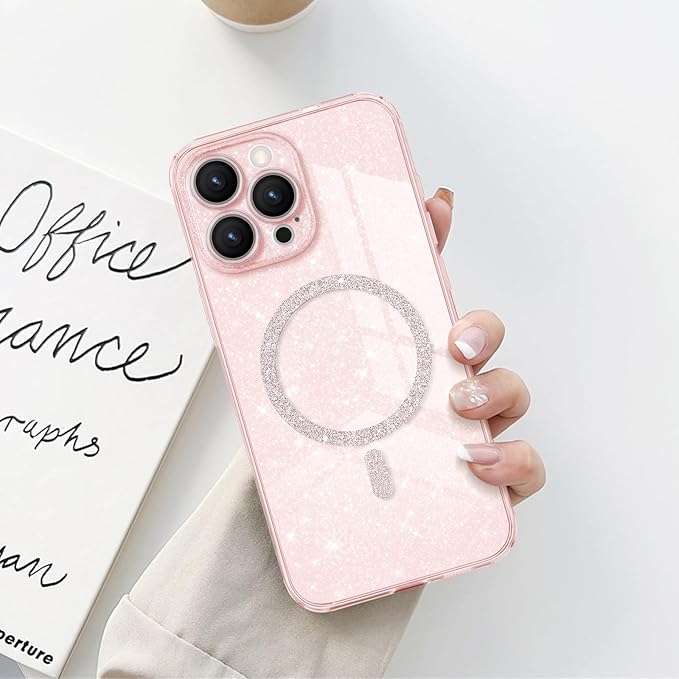 Husa protectie telefon, TREXORA, TPU/Policarbonat, Compatibila MagSafe, Rezistenta la socuri, Pentru iPhone 16 Pro Max, Roz