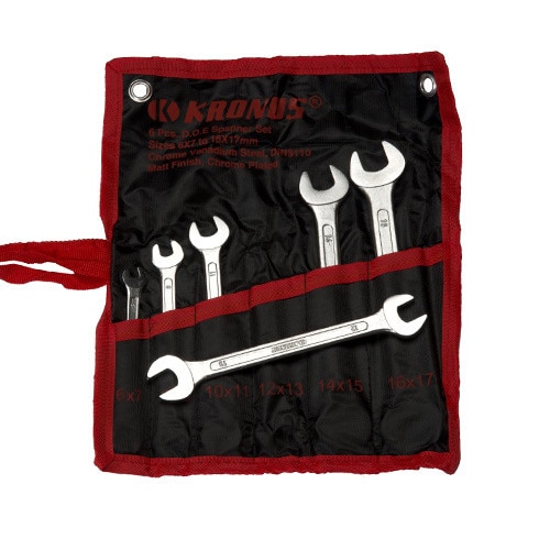 Set chei fixe duble drepte 6-17 mm / 6 pcs marca KRONUS