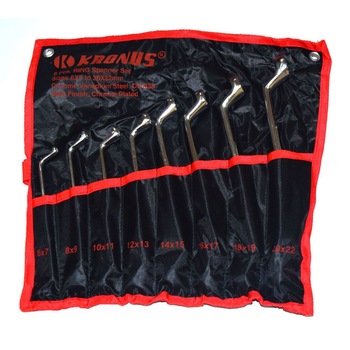 Set chei inelare 6-22 mm / 8 piese marca KRONUS Set chei inelare 6-22 mm / 8 piese marca KRONUS