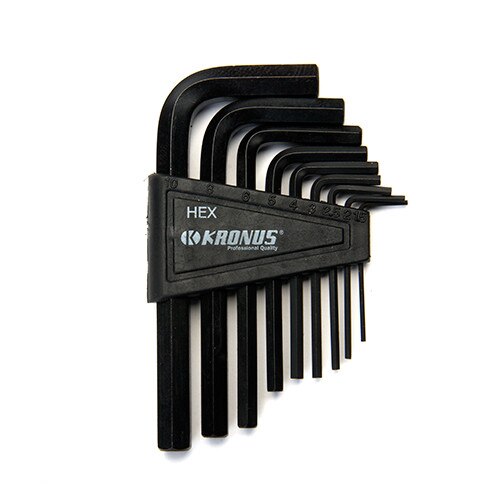 Set de chei locas hexagonal in suport de plastic 1.5-10 mm / 9 piese marca Kronus
