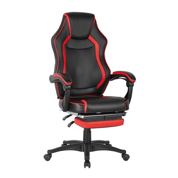 Scaun gaming US90 Rally Unic Spot, piele ecologica, negru-rosu Scaun gaming US90 Rally Unic Spot, piele ecologica, negru-rosu