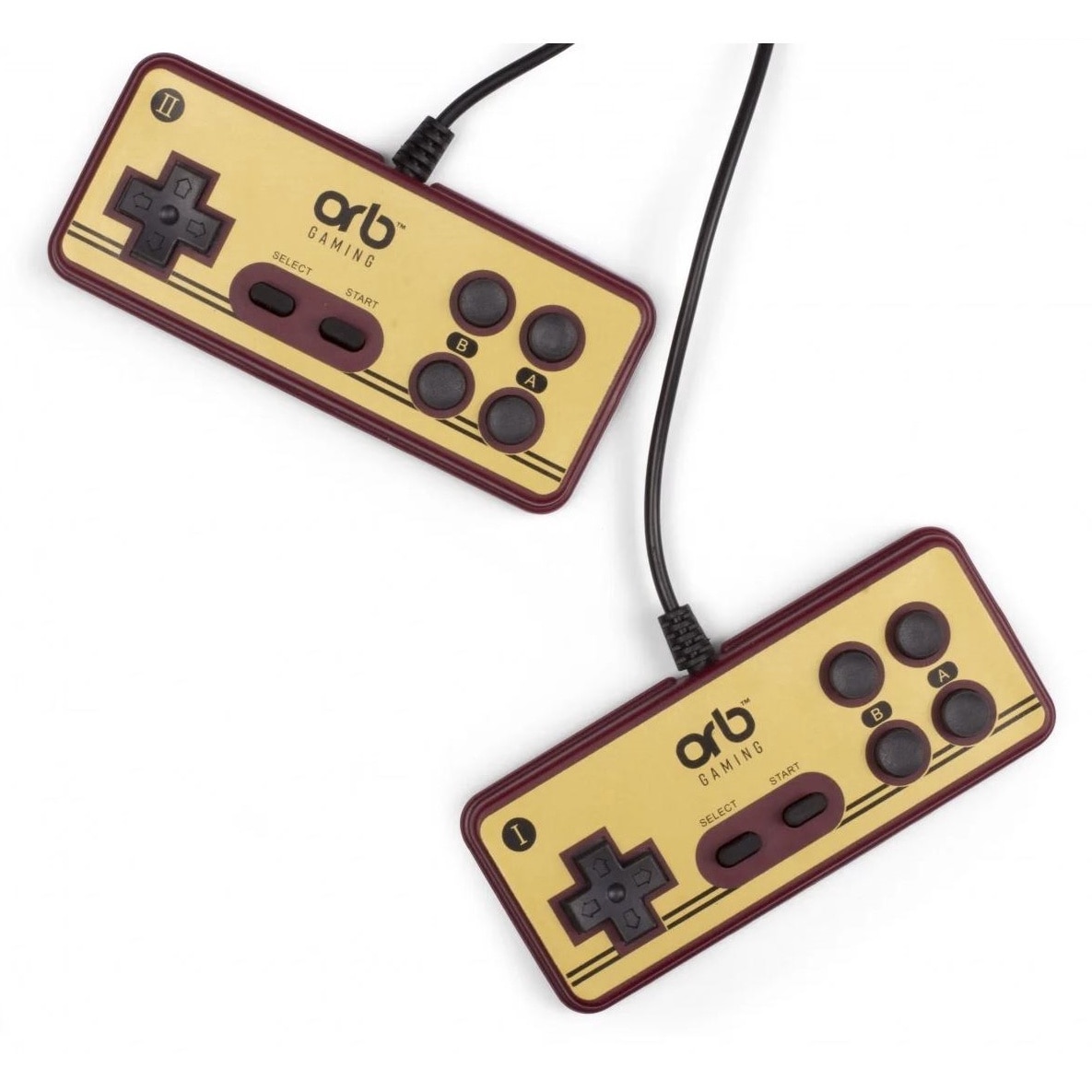 Joc retro, consola retro 8bit, caseta 274 jocuri, 2 controlere, compatibil jocuri discheta galbena Famicom, cablu AV RCA, alimentator, ORB Gaming