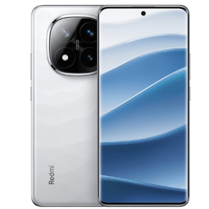 Мобилен телефон Xiaomi Redmi Note 14 Pro Plus, 12GB RAM, 256GB, 5G, 6.67", 50MP, Бял