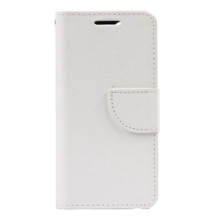 Husa de protectie iPhone 7, cu inchidere magnetica CROSS din piele eco, Alb